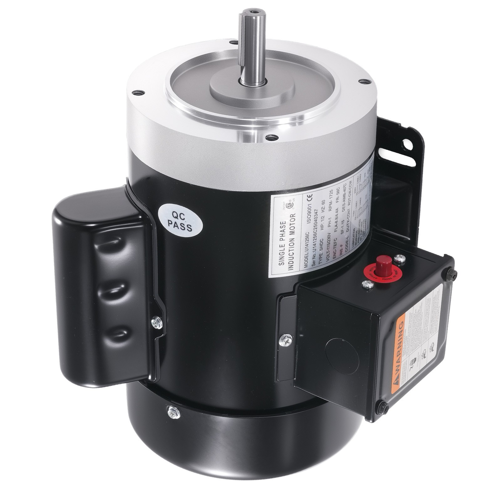 1/2HP Electric Motor, AC Motor, 1750RPM Farm Duty Single Phase Motor 115/230V