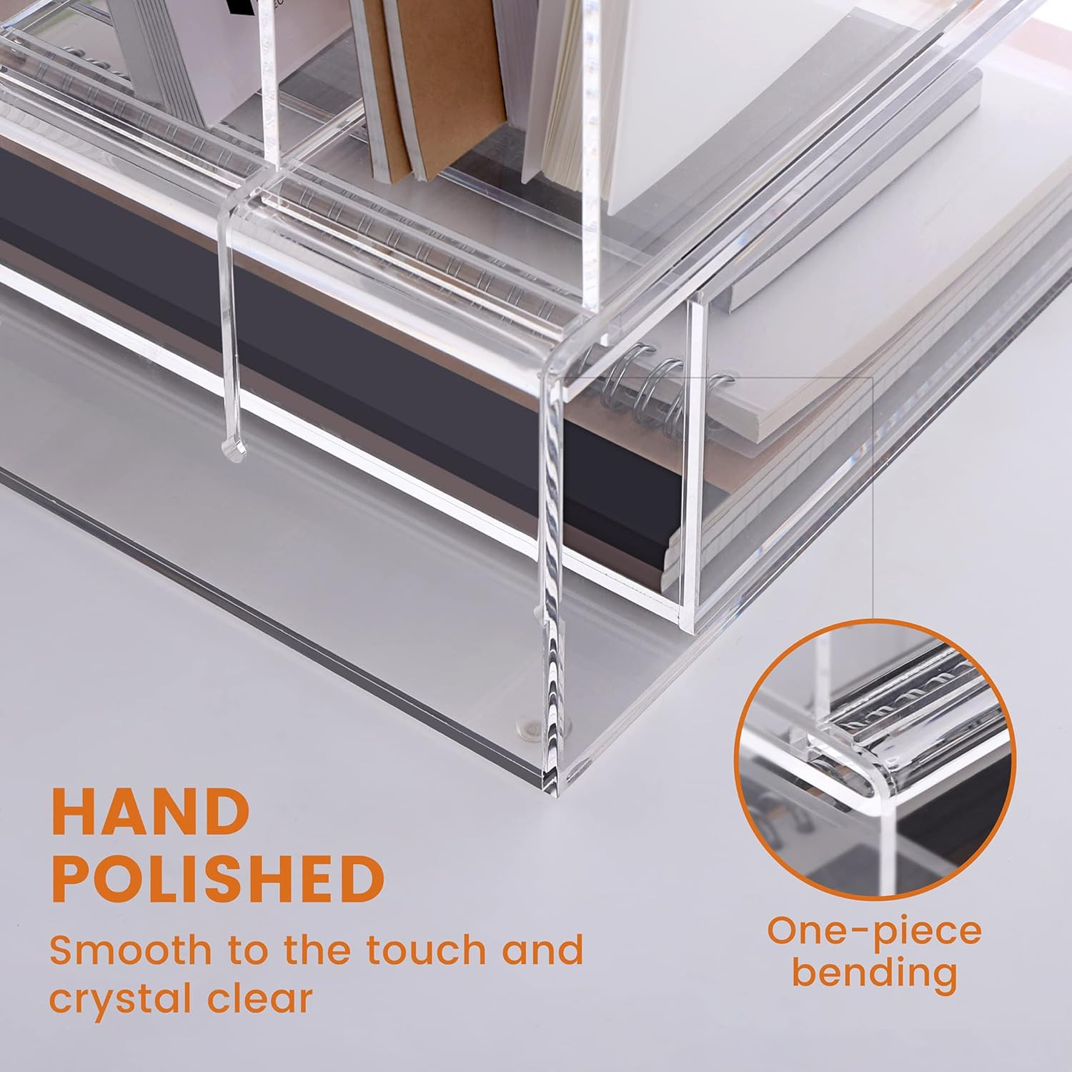 Desk Organizers and Accessories, Acrylic Desk Organizer with Drawer, Office Supp