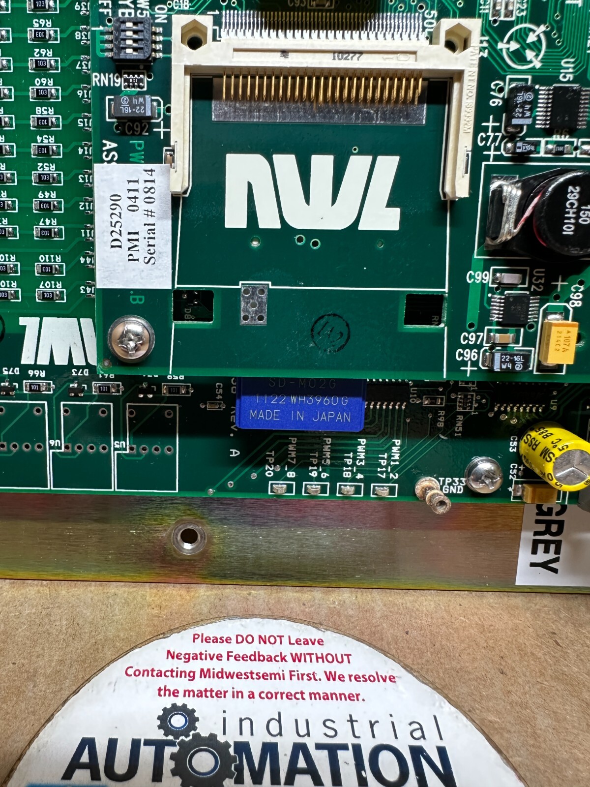NEW NWL G20845-01 / D25166-01 / D4310029632 / D25290 MODULE CONTROL ID: M32032
