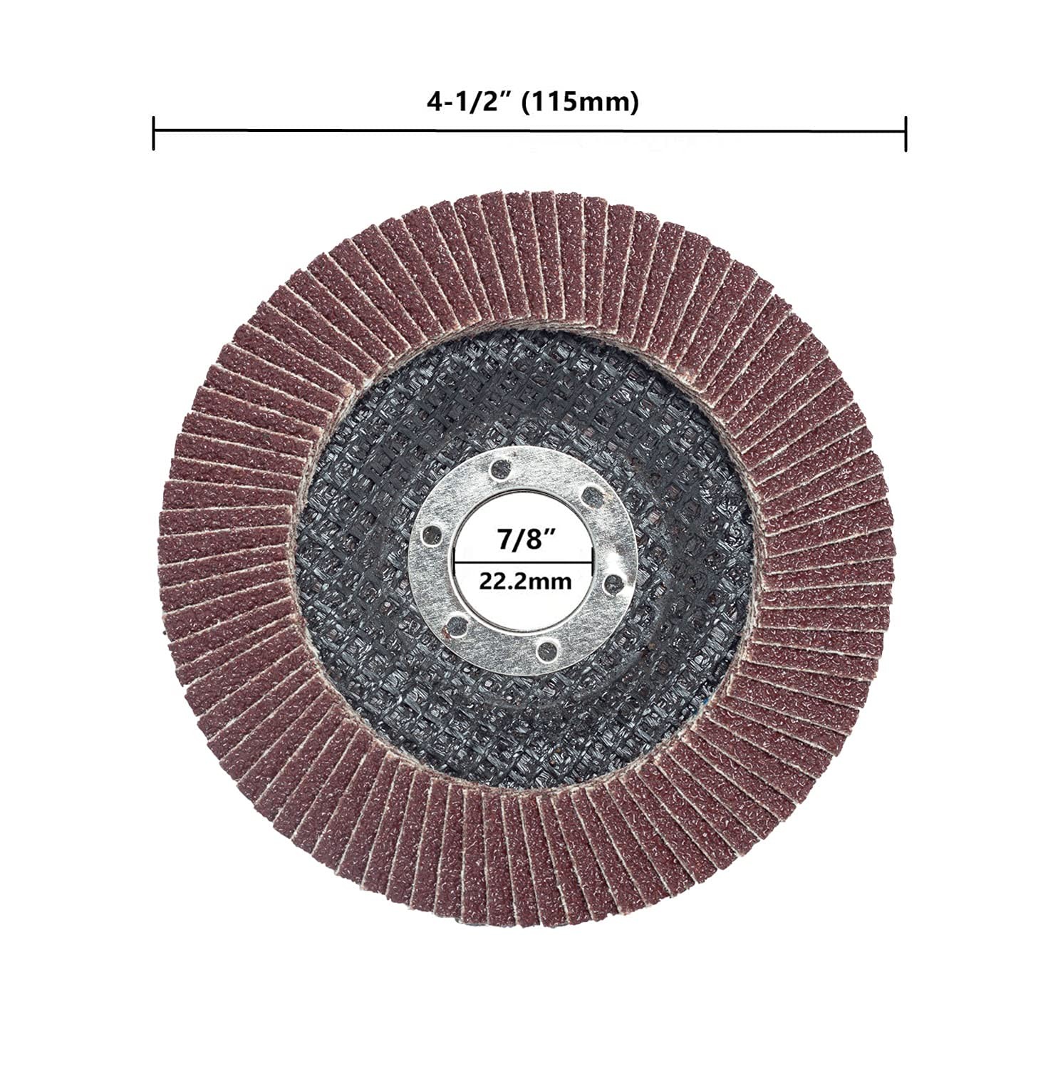71878 50-Pack 4.5″ 40 Grit Type 27 Grinding Wheels for Metal/Wood