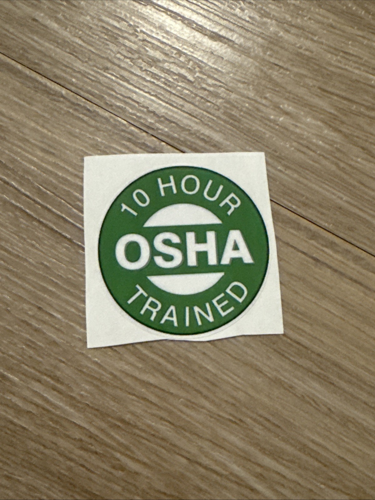 OSHA 10 Hour Trained Sticker Safety Decal 2 Inch Hard Hat Helmet Label
