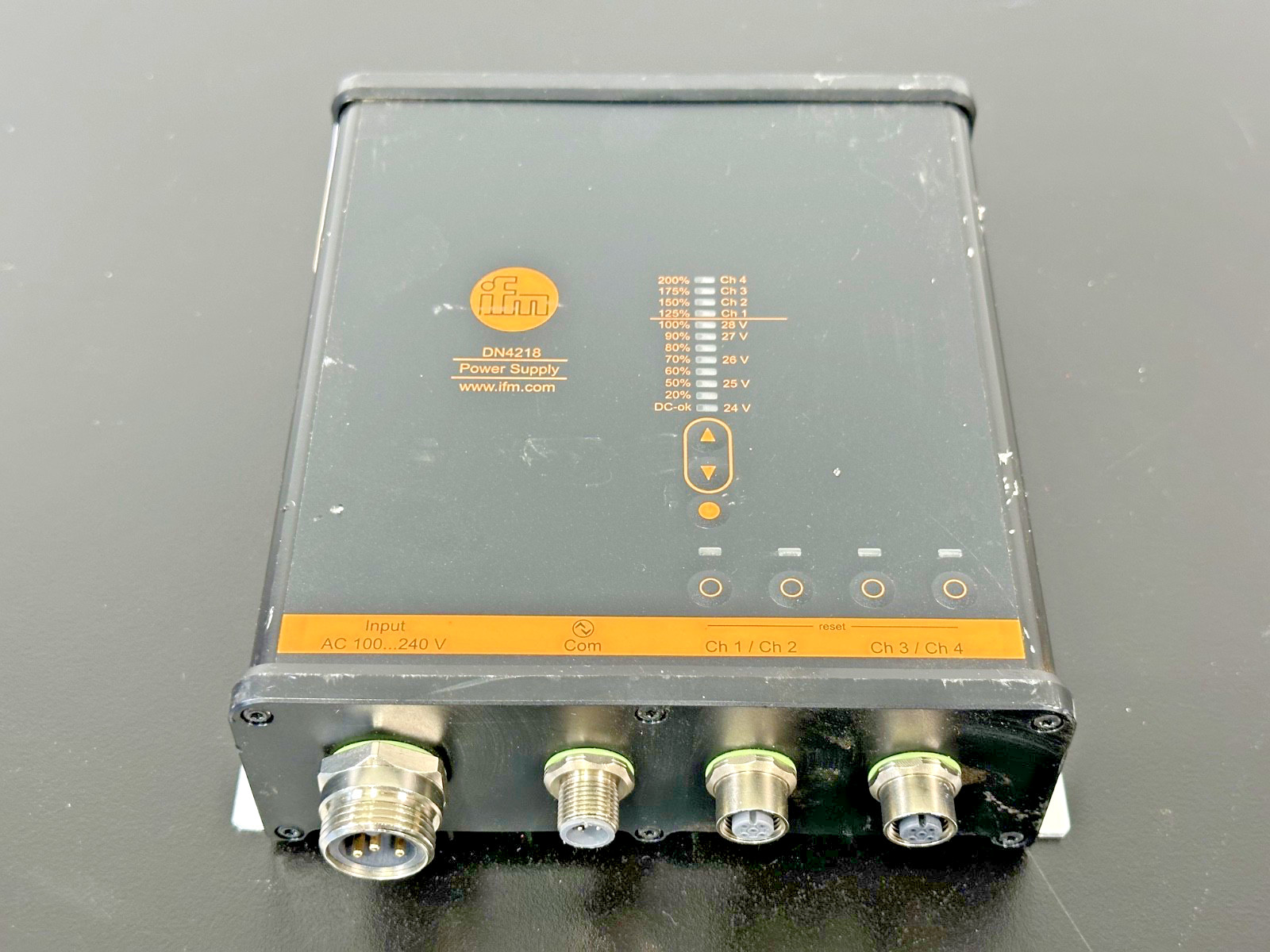 IFM DN4218 24VDC 12A 300W Industrial Power Supply IO-Link IP67 Used Untested