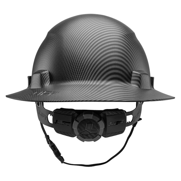 Lift Safety Black iDAX HDPE Full Brim Non-Vented Hard Hat- Class E