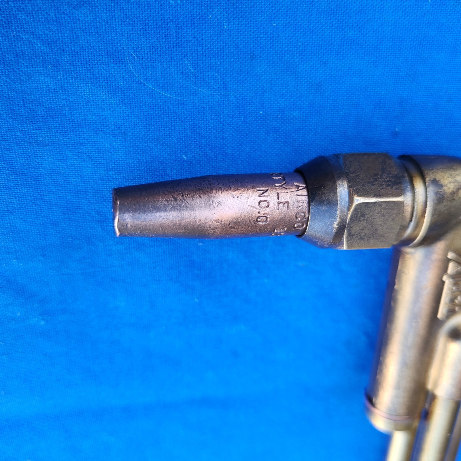 Vintage Airco Style 400 Welding Torch ‘corn cob’ handle w/1490 Style 112-0 Tip