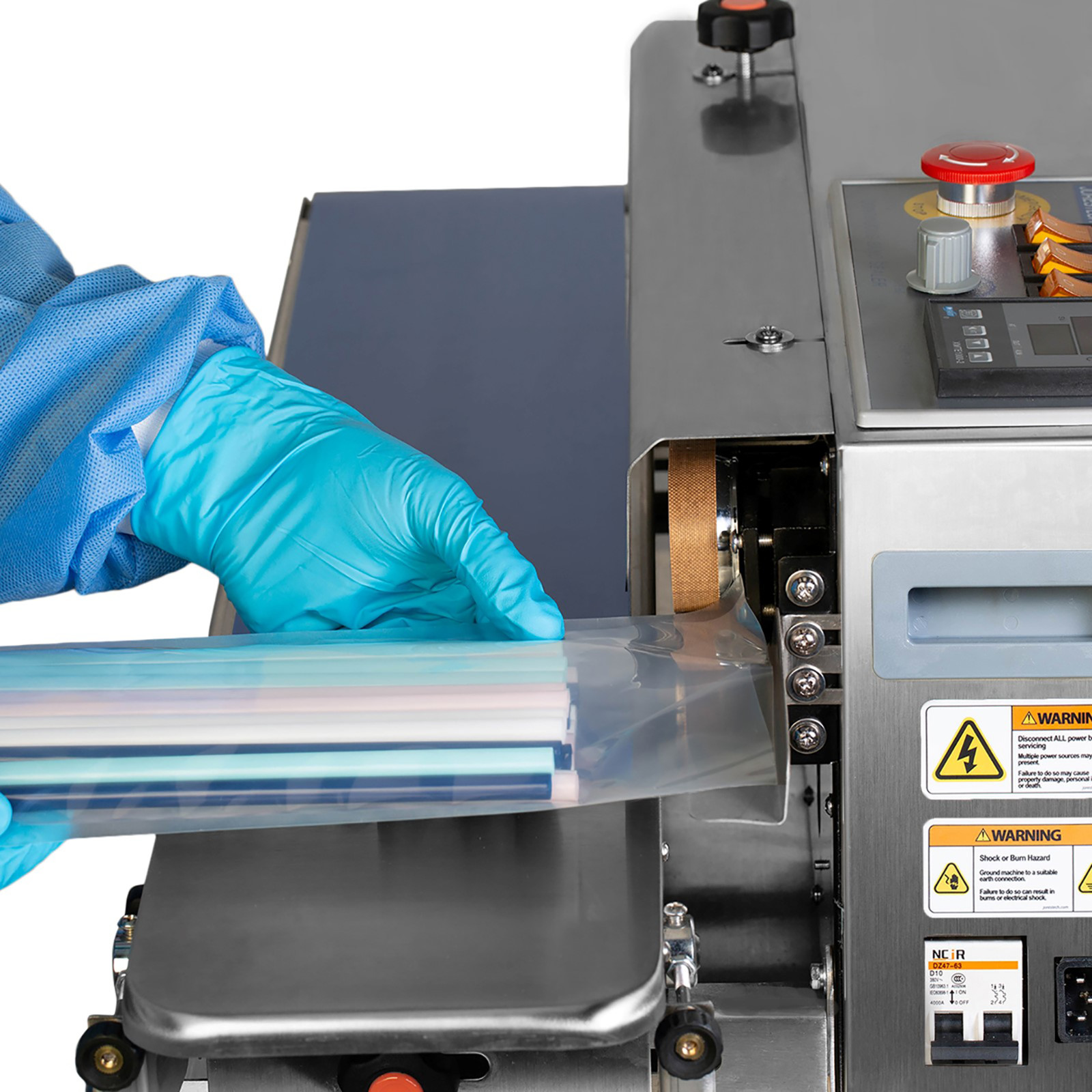 220v Continuous Band Sealer / Plastic Bag Sealing Machine JORESTECH 730-D