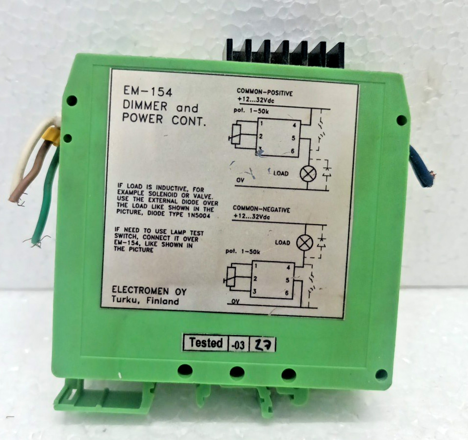 Electromen EM-154 Dimmer & Power Controller 12–32VDC Industrial Module Finland