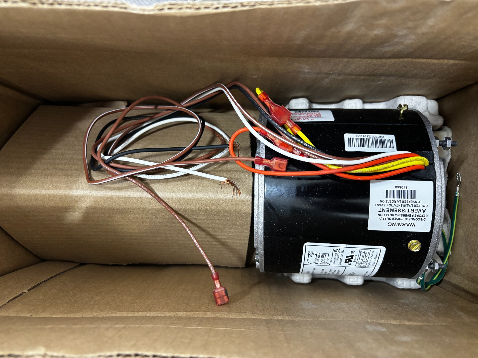 First Choice 1/3 HP Condenser Fan Motor 460V 1075 RPM 48Y 19L31 (NEW)