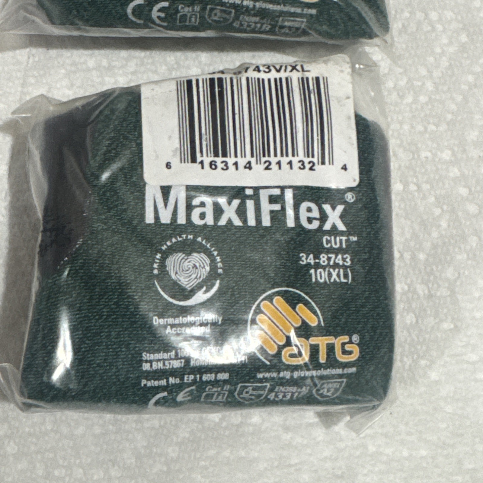 MaxiFlex Nitrile Micro-Foam Coated ANSI A2 Cut Resistant Gloves 34-8743(3-Pack)