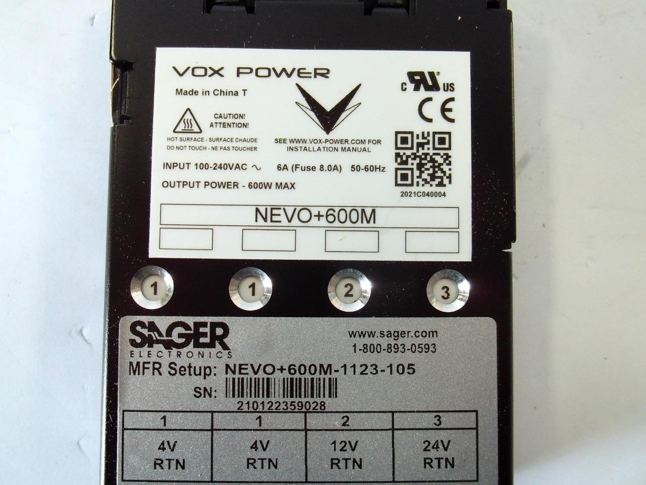 *New* VOX Power NEVO+600M 600W Power Supply Module NEVO+600M-1123-105