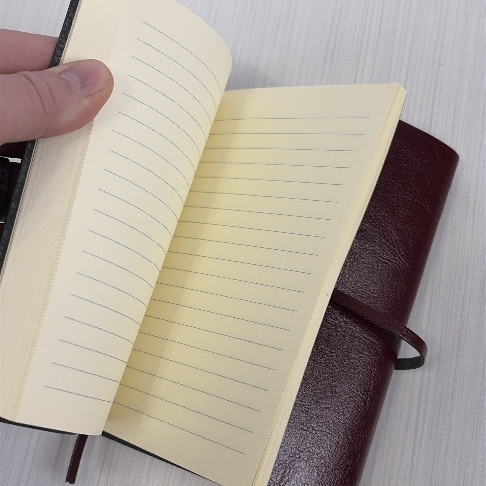 Vintage 2003 Cavallini & Co. Brown Leather Journal 5×7″