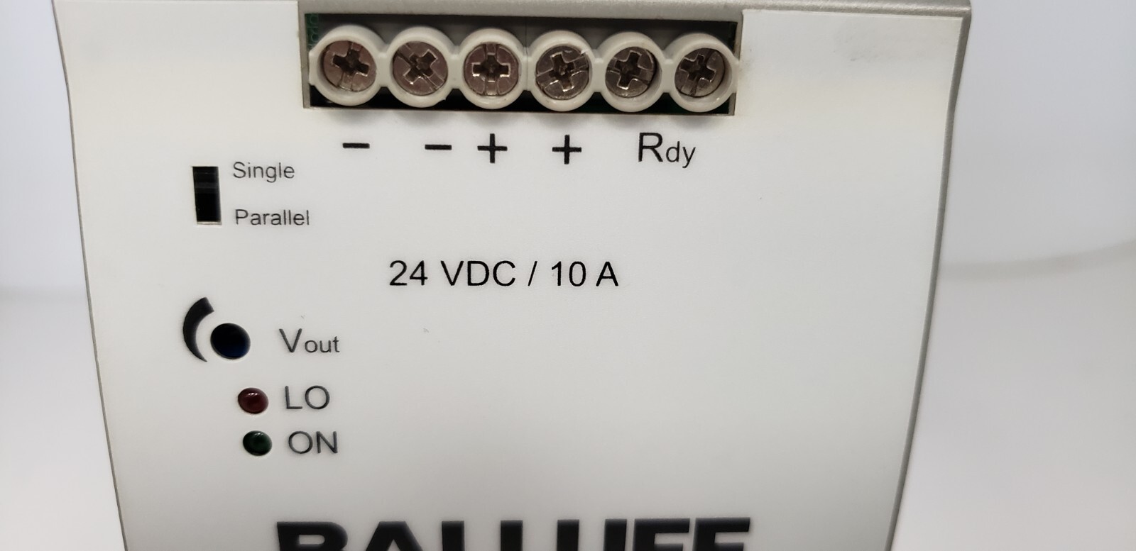 BALLUFF BAE0002 POWER SUPPLY, 115/230VAC, 47-63Hz, 5.4/2.2A, 24VDC/240W