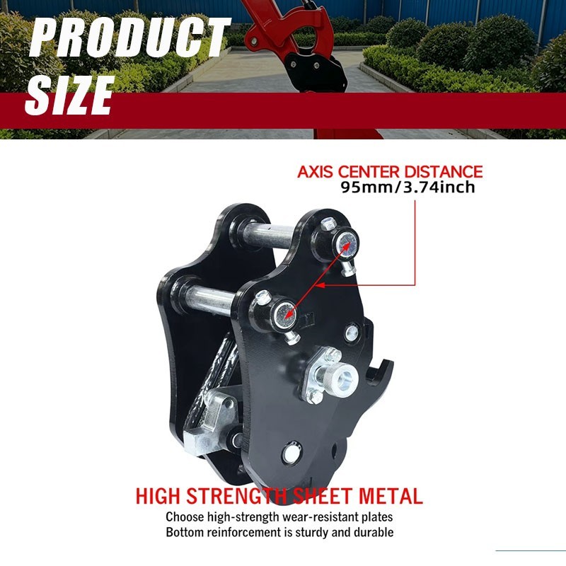 Semi-auto tool-free quick coupler for mini excavators local stock free shipping
