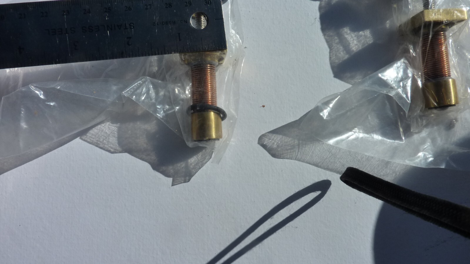 Copper Bellows valve 115866 .69 in od 2in long