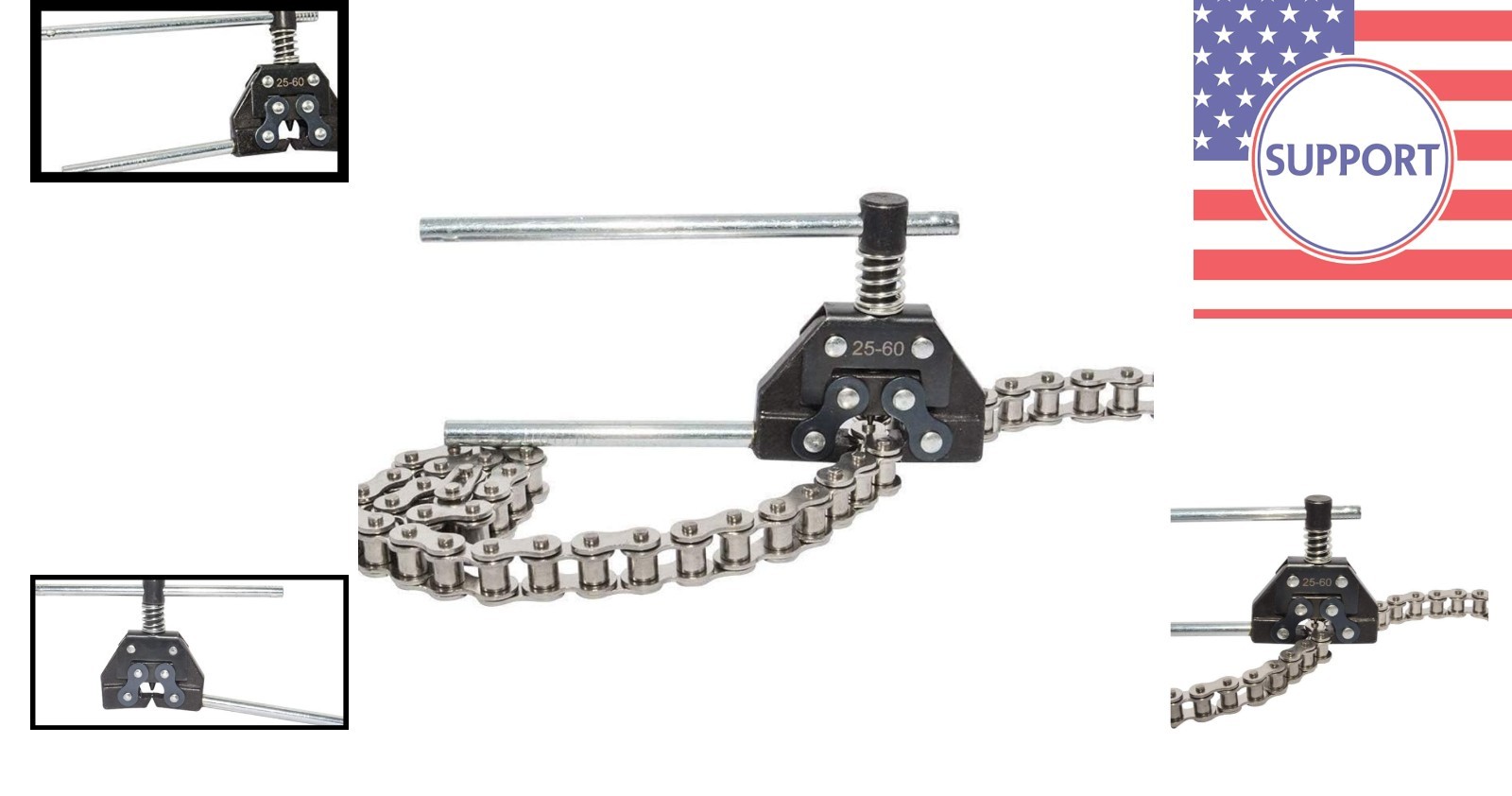 Portable Chain Detacher Tool for 520/530 Motorcycle & Bicycle Chains Replacement