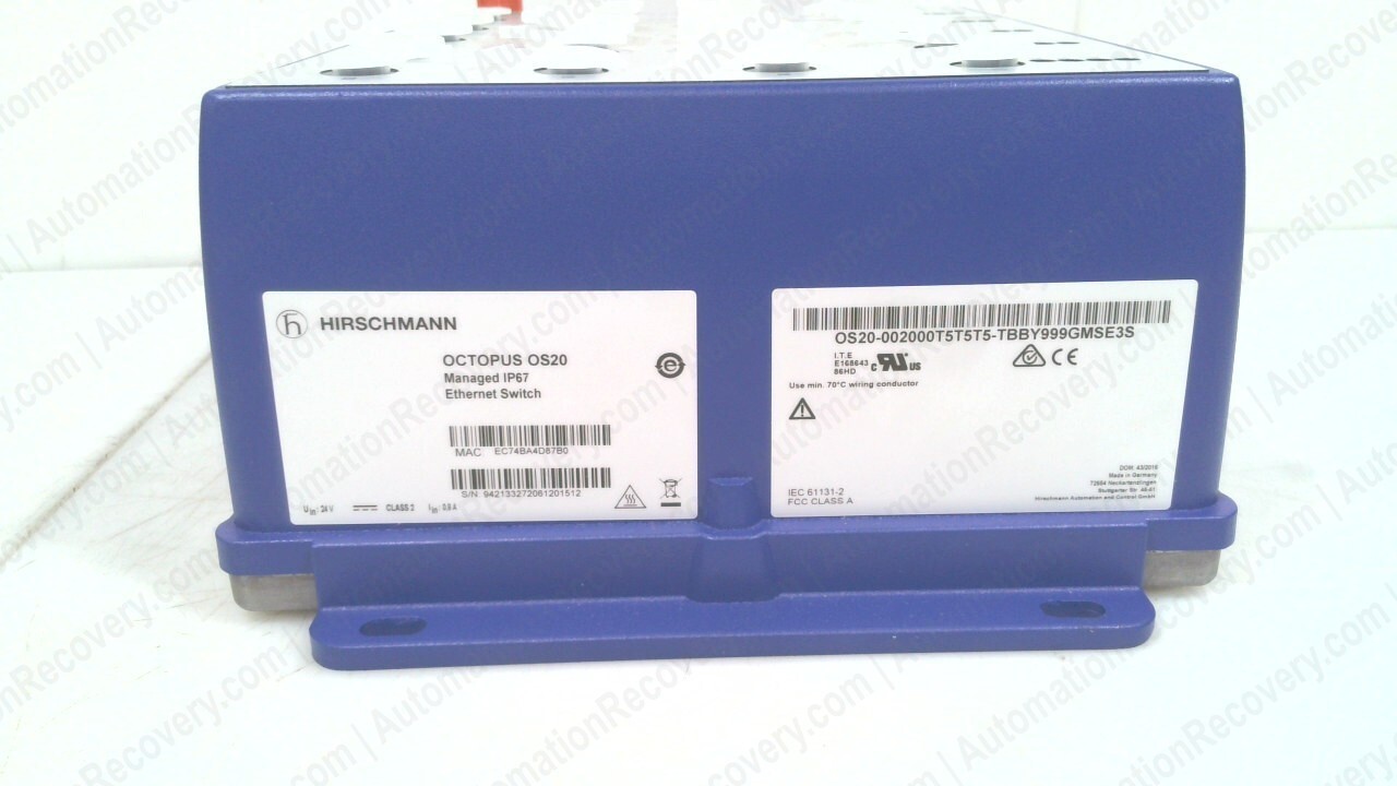 HIRSCHMANN 0S20-002000T5T5T5-TBBY999GMSE3S ETHERNET SWITCH, NEW #278287