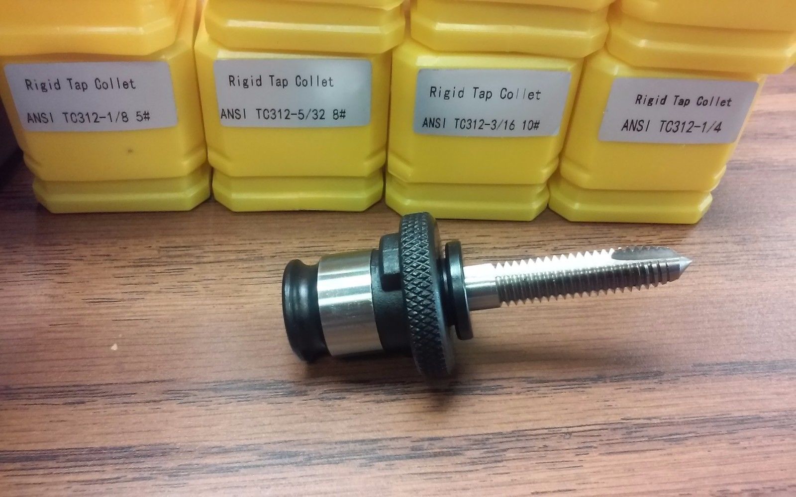 6 ANSI Rigid Tap Collets,positive drive P-type tap adapters,quick change style