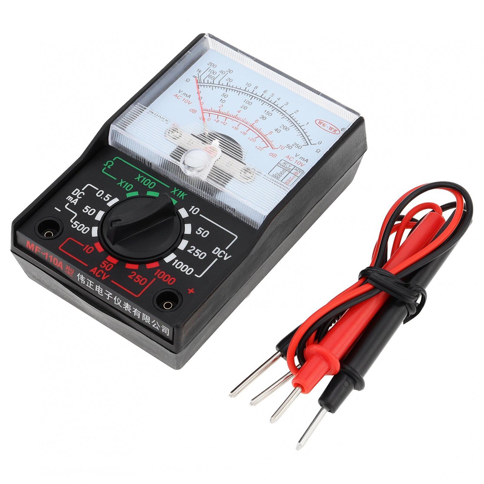 Analog Multimeter AC/DC Voltmeter Ammeter Ohmmeter Tester Meter OHM Volt US