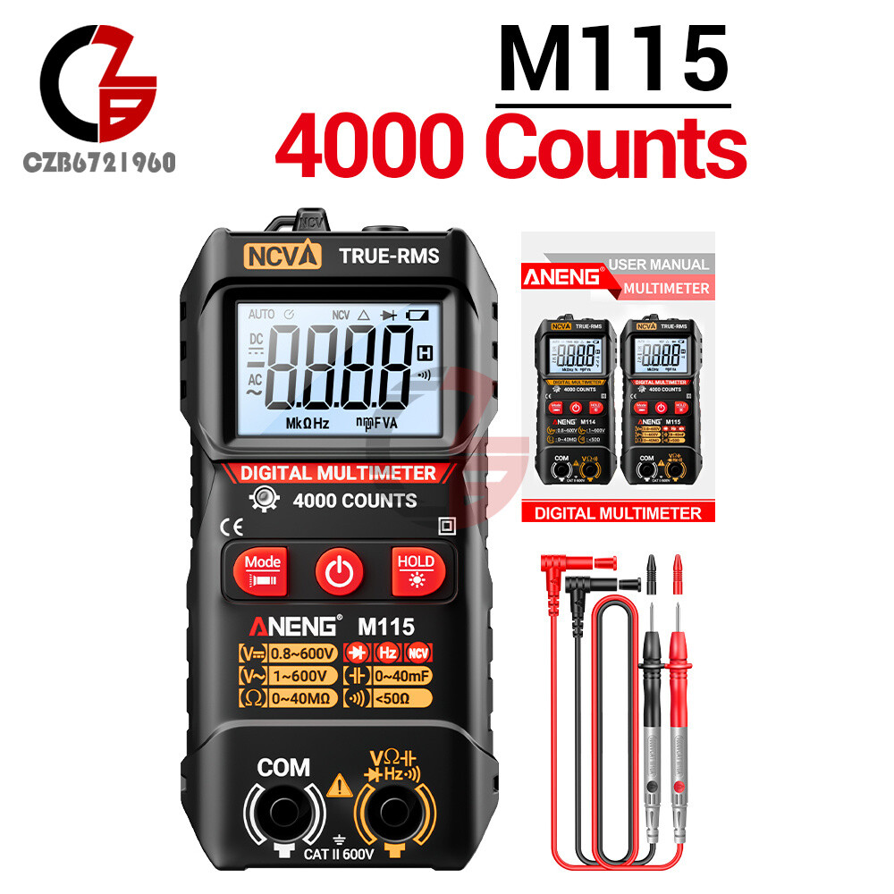 ANENG Digital Multimeter Automatic Voltmeter NCV Resistance Electrician Tester