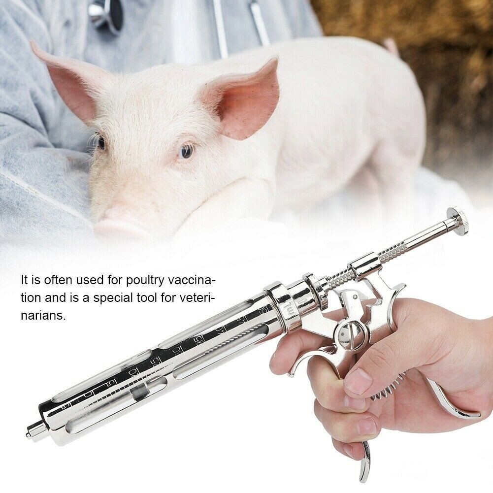 Revolver Automatic Injection Glass Barrel Luer-Lock 50 ML for All Livestock