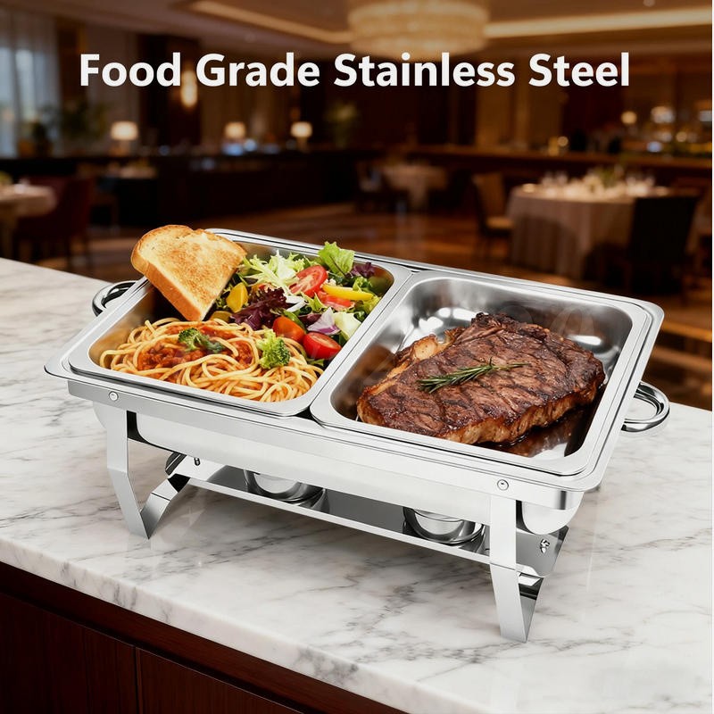 2/4/6/8Pack Chafing Dish Buffet Set 316 Stainless Steel Chafer for Catering 12QT