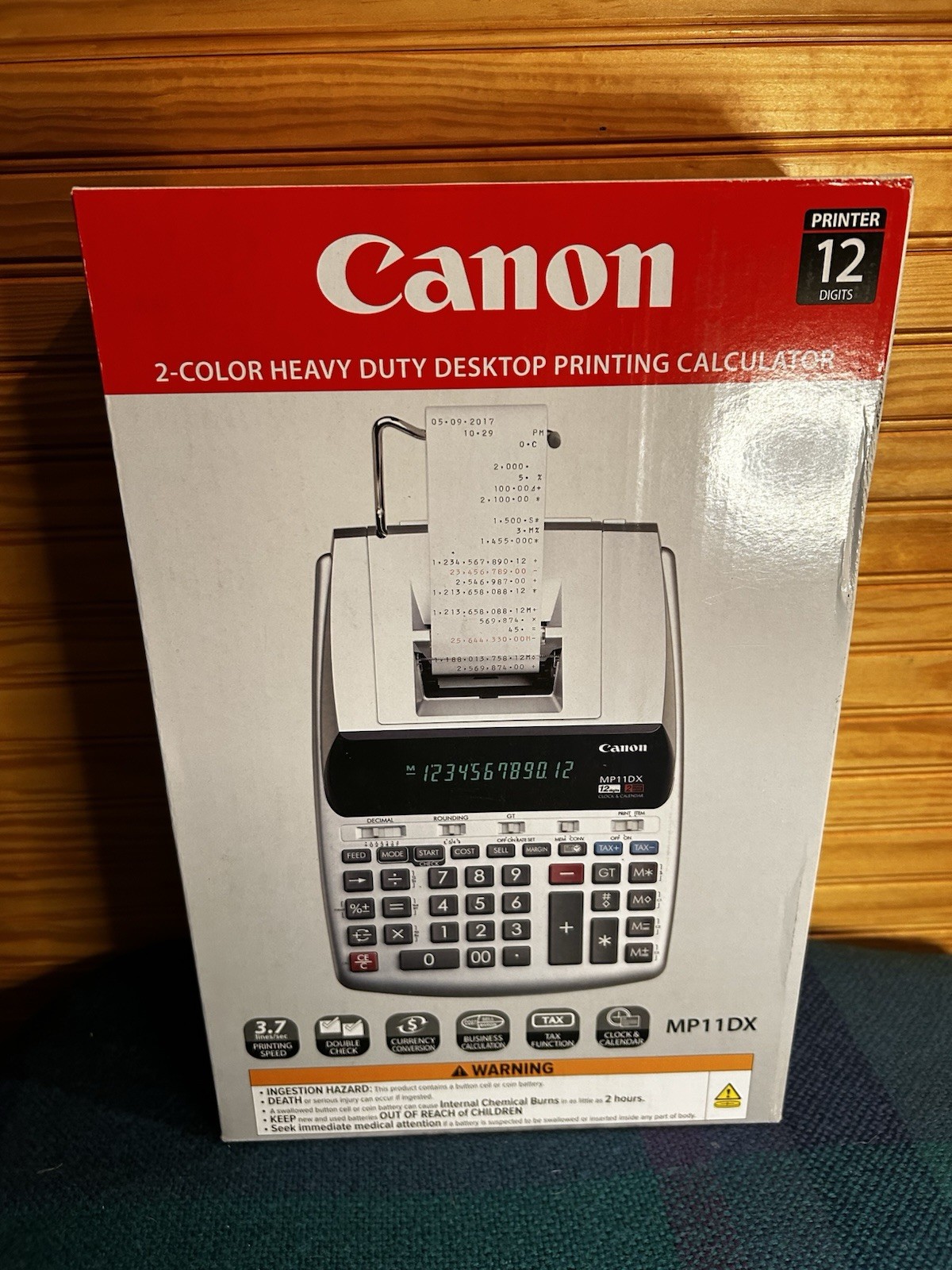 Canon MP11DX-2 Printing Calculator Black/Red Print 3.7 Lines/Sec 2198C001