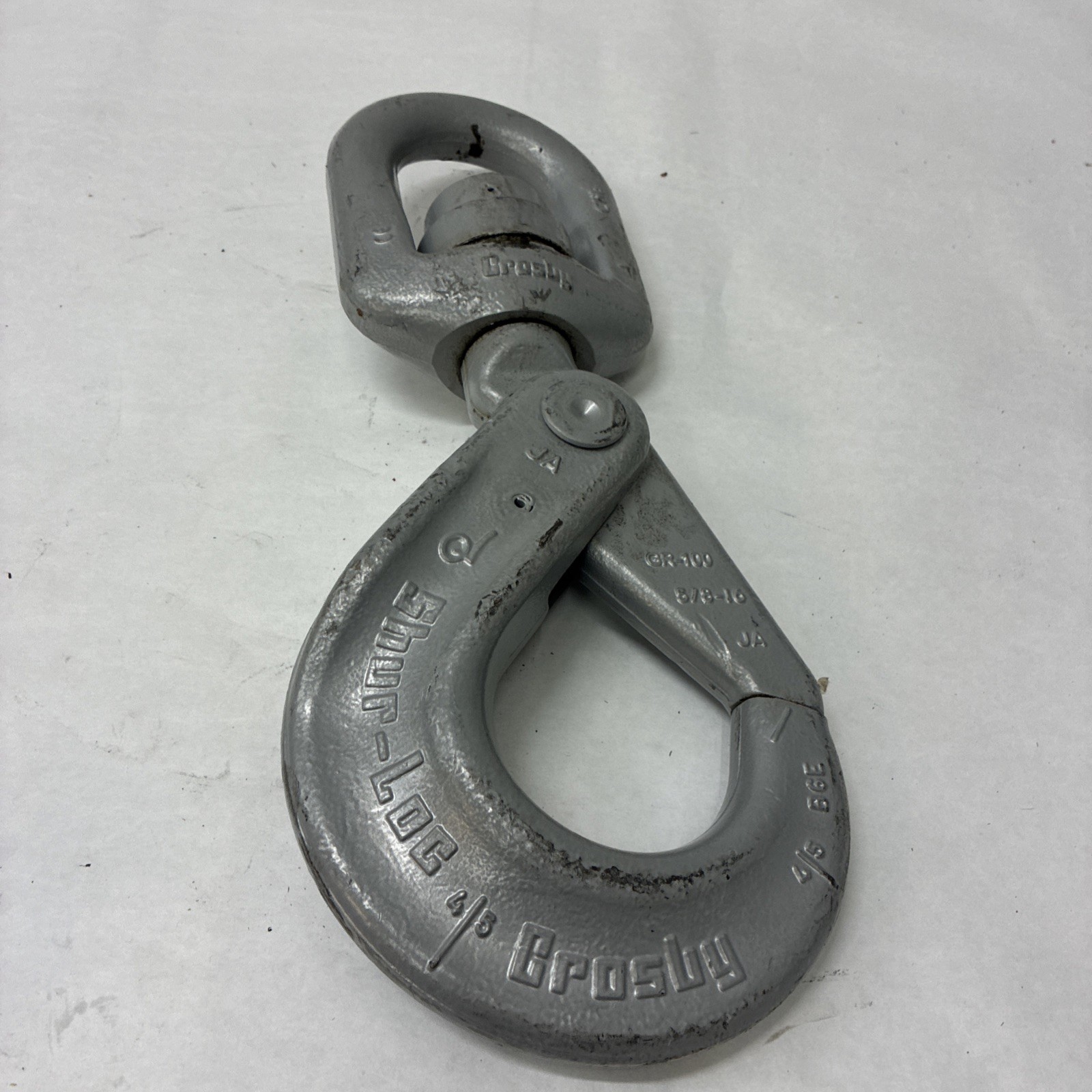 Crosby GR-100 Shur-Loc 5/16-16 Self-Closing Swivel Hook Heavy Duty