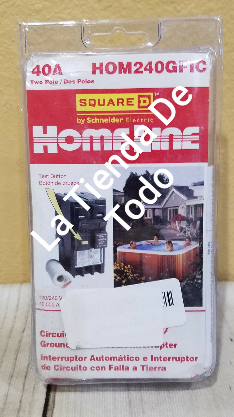 40A 240V GFIC GROUNDED CIRCUIT BREAKER INTERRUPTOR FITS D 2 HOM240GFIC READ
