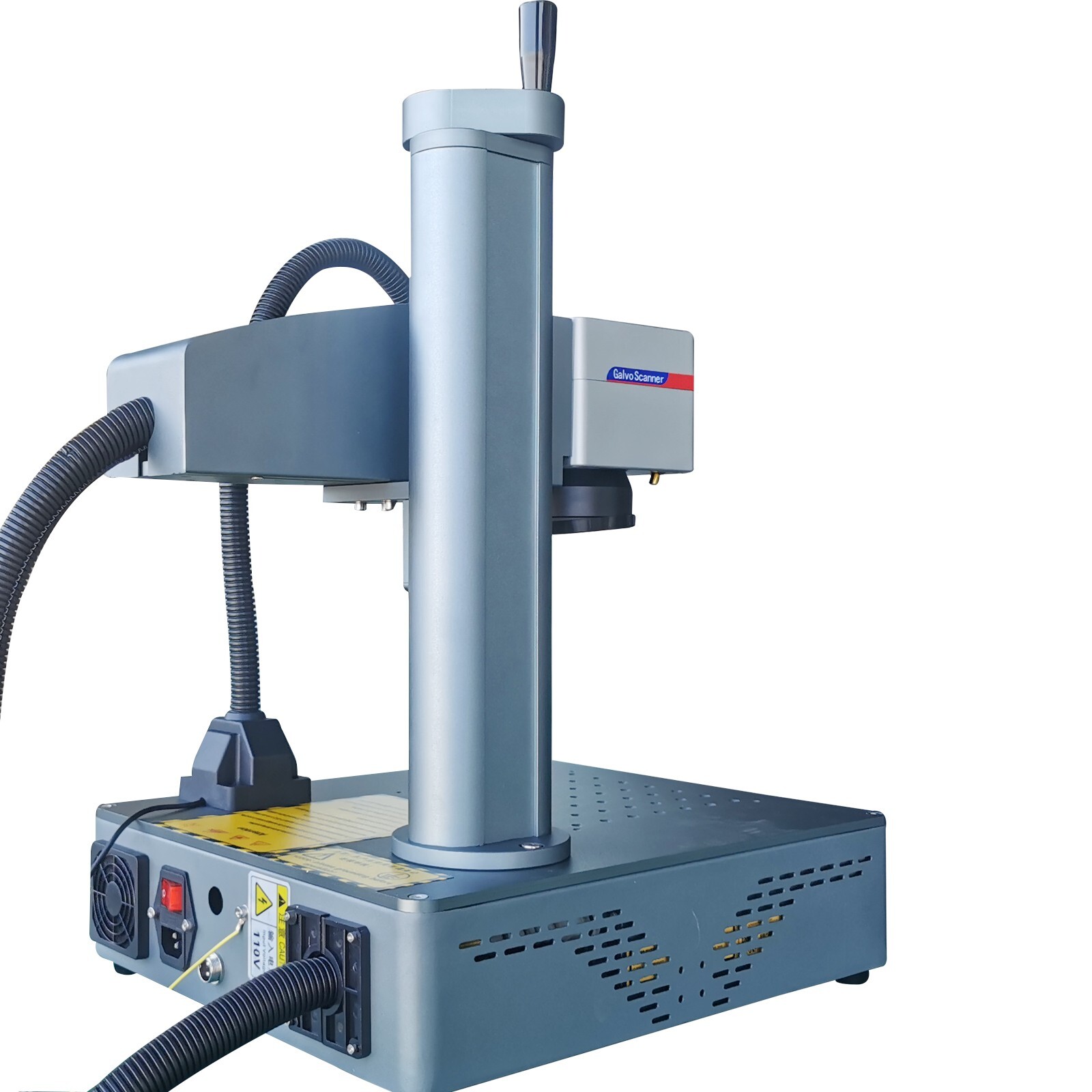 USA 50W Fiber Laser Metal Steel Mark Engraver Machine Ezcad Rotary axisFEDEX FDA