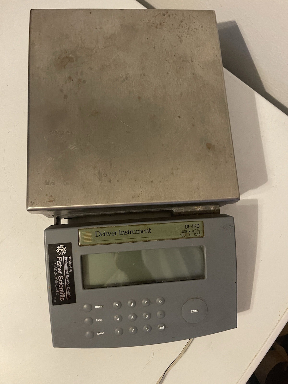 Denver Instrument DI-4KD Digital Scale Balance 4000g x 0.1g For Parts Repair