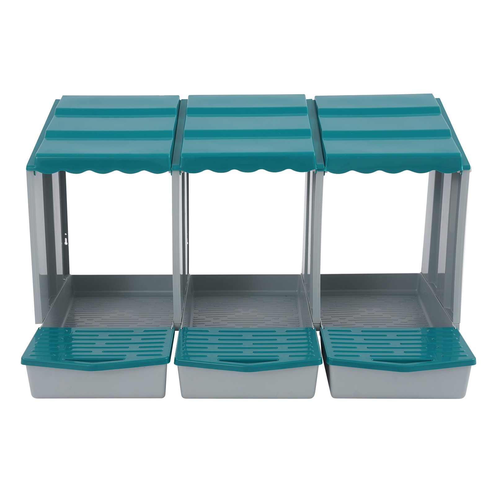 Chicken Nest Boxs, 3-Compartment Chicken Nesting Box, Chicken Laying Box with Eg