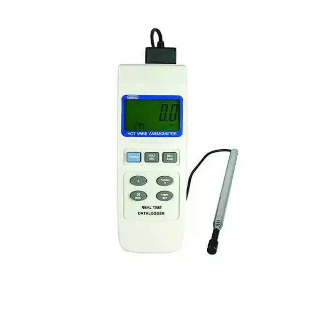 Datalogging Hot Wire Air-Flow Volume Anemometer with Type K/J Thermocouple Port