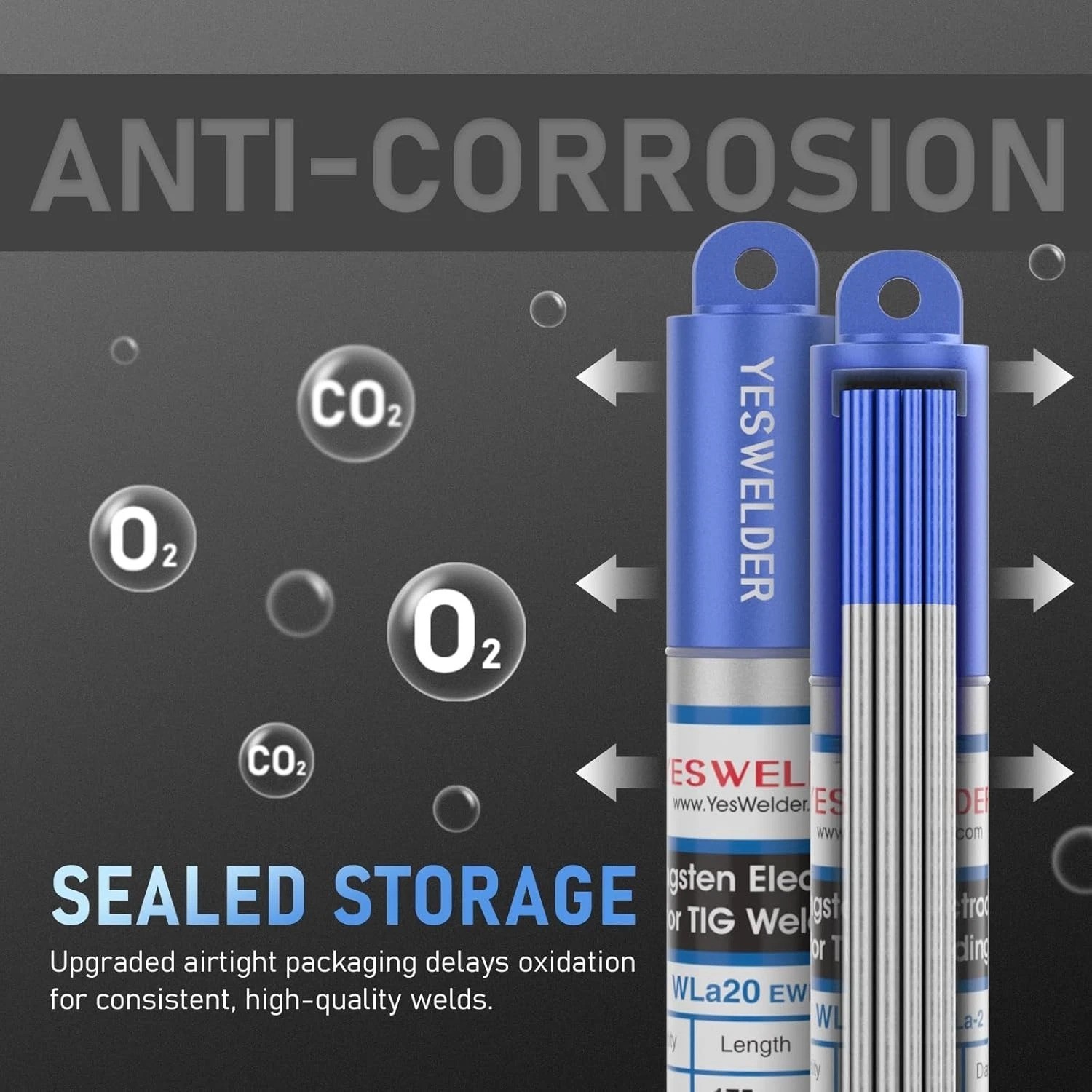 2% Lanthanated TIG Welding Electrodes 5pk 1/16″ & 3/32″ Blue Kit