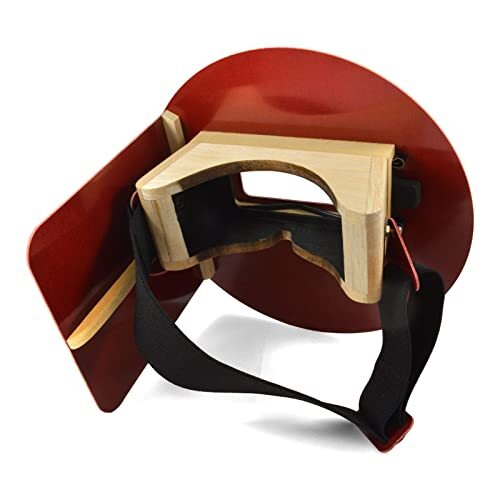 Wendy’s Pancake Welding Hood Helmet w/Strap – Right Handed – RED