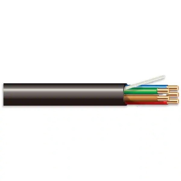 100 ft. 18/5 Black Solid Copper Sprinkler Wire