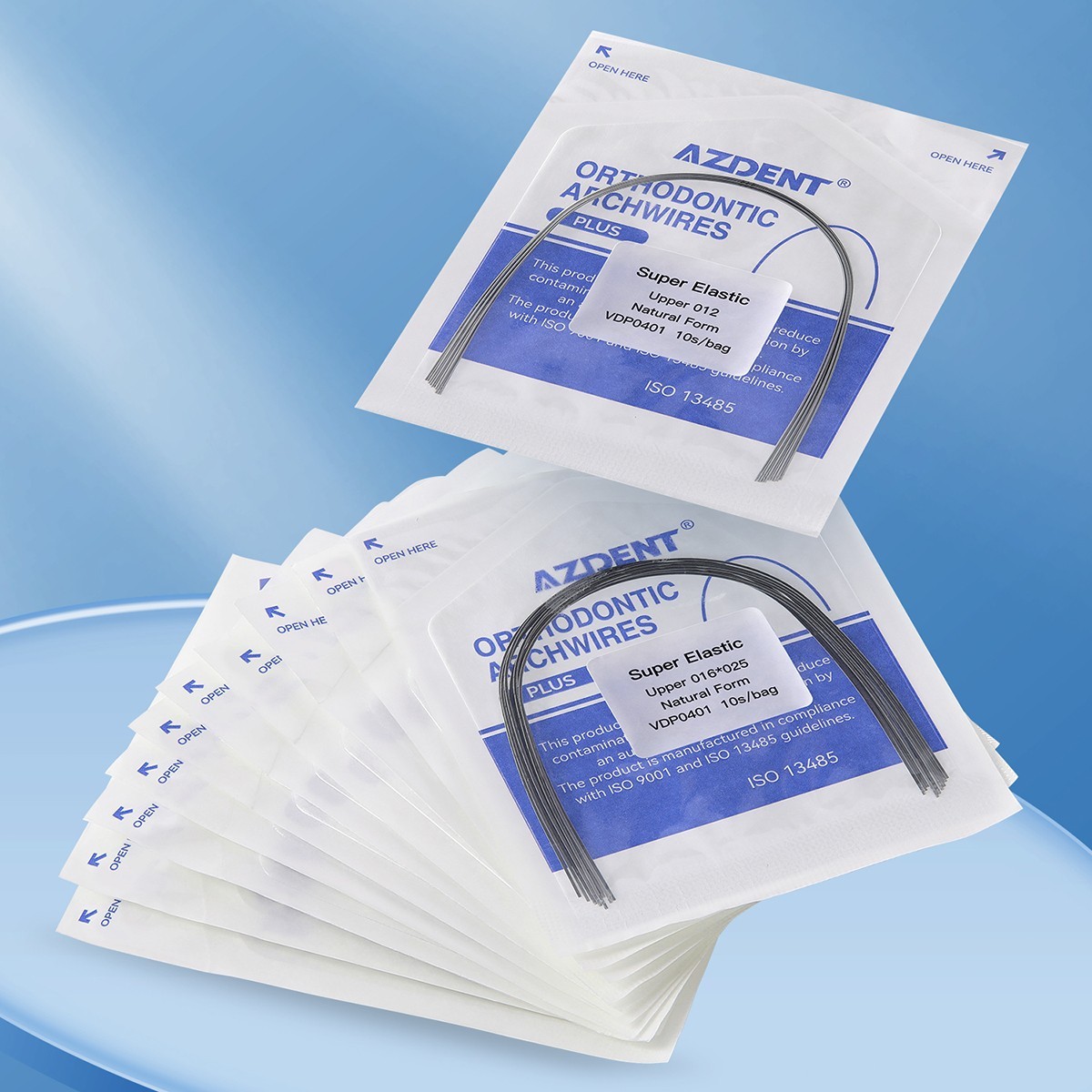 AZDENT PLUS Dental Orthodontic Niti Arch Wire Super Elastic Natural Form Round
