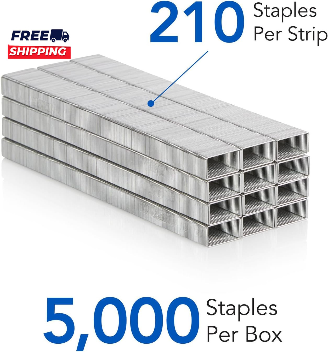 Standard Staples 1/4″ Full Strip Box of 5,000…….