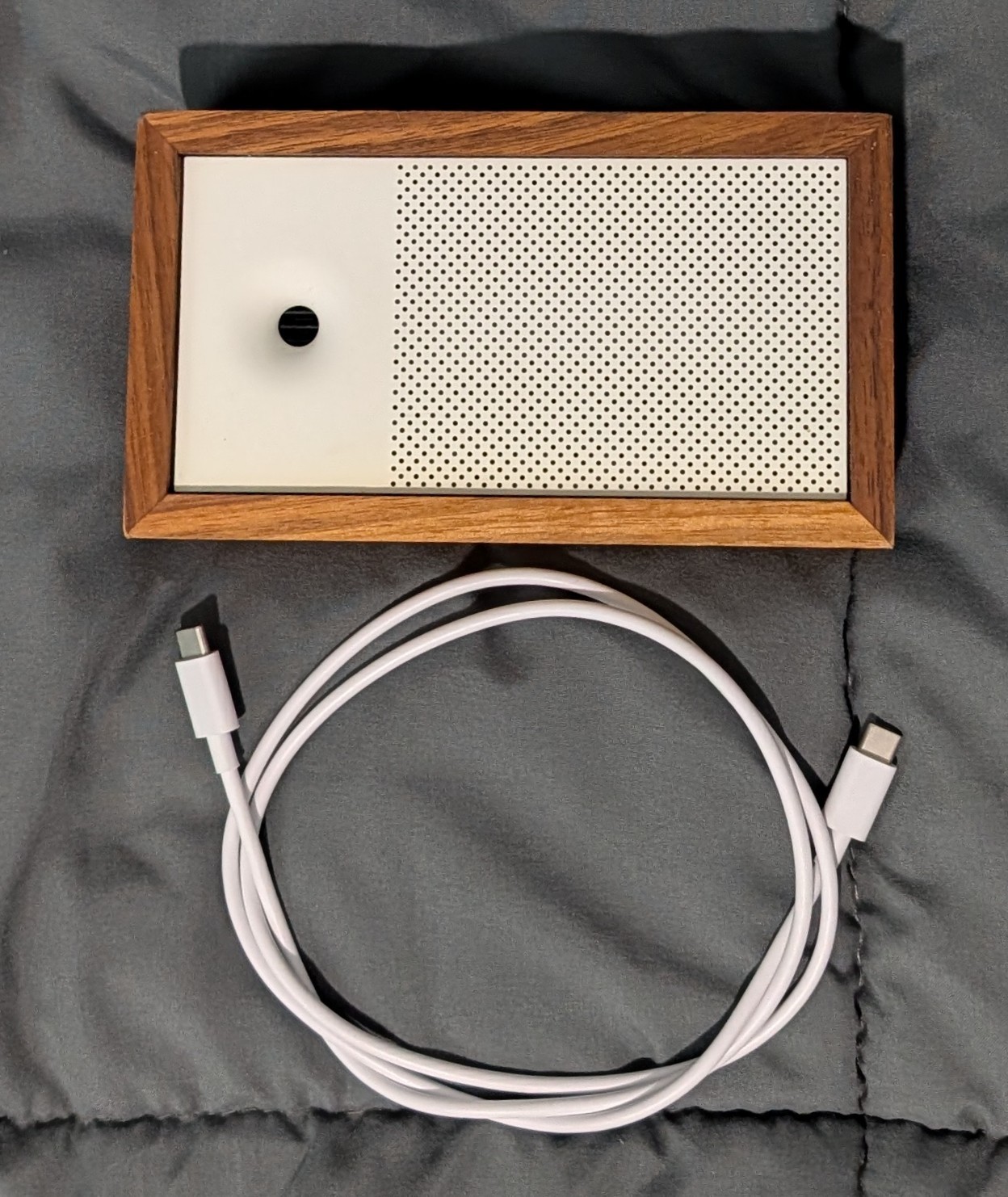 Awair Element Indoor Wi-Fi Air Quality Monitor Walnut Case – 2nd Edition w/Alexa