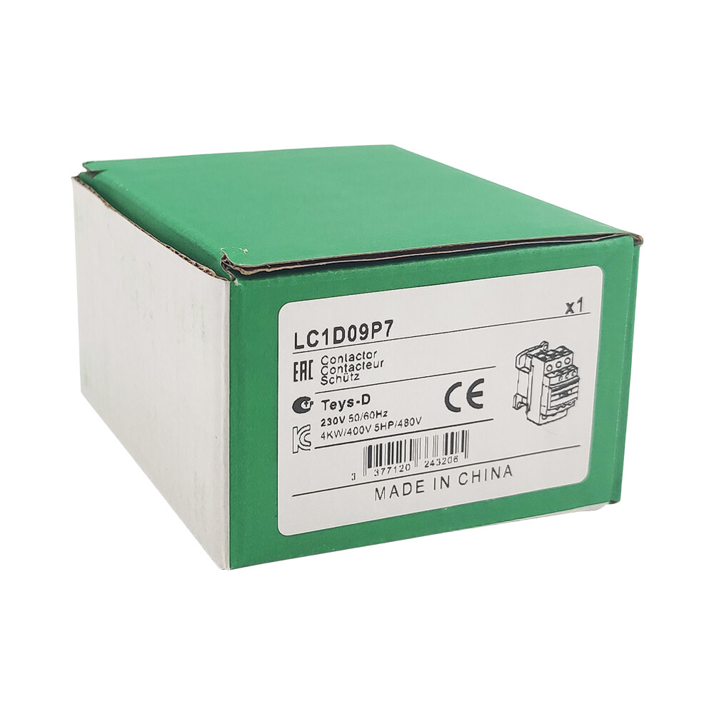 Deca LC1D09P7 Contactor 240V coil 3P 3NO replace Schneider Contactor LC1D09P7 9A