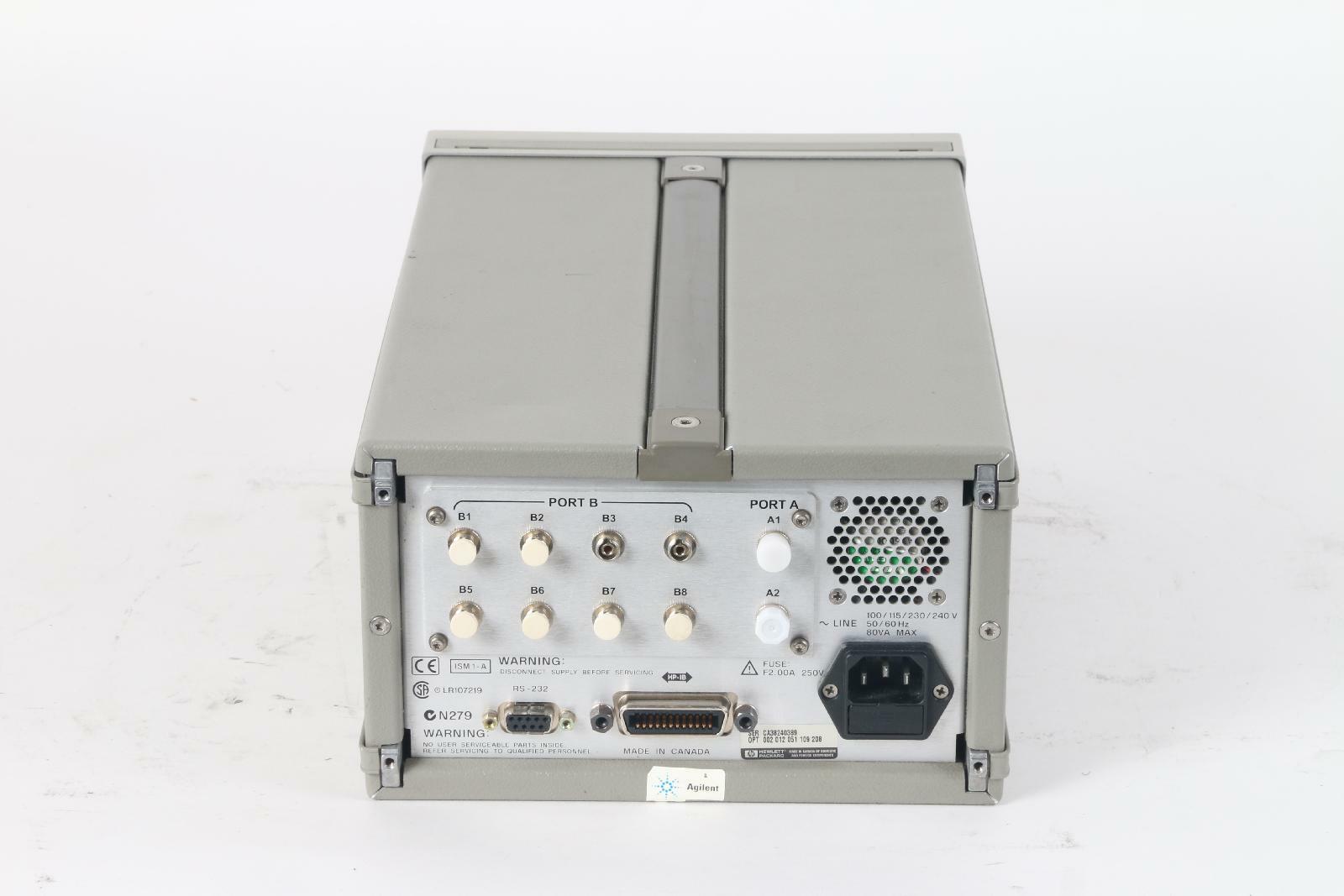 AS IS Agilent HP 86060C Compact Lightwave Switch – OPT 002, 012, 051, 109, 208