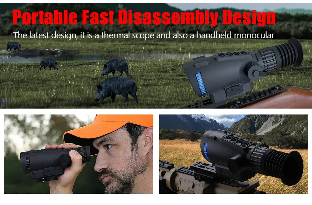 GOYOJO Thermal Monocular 384*288 25mm/35mm Lens 3-9X Zoom Thermal Imaging Scopes