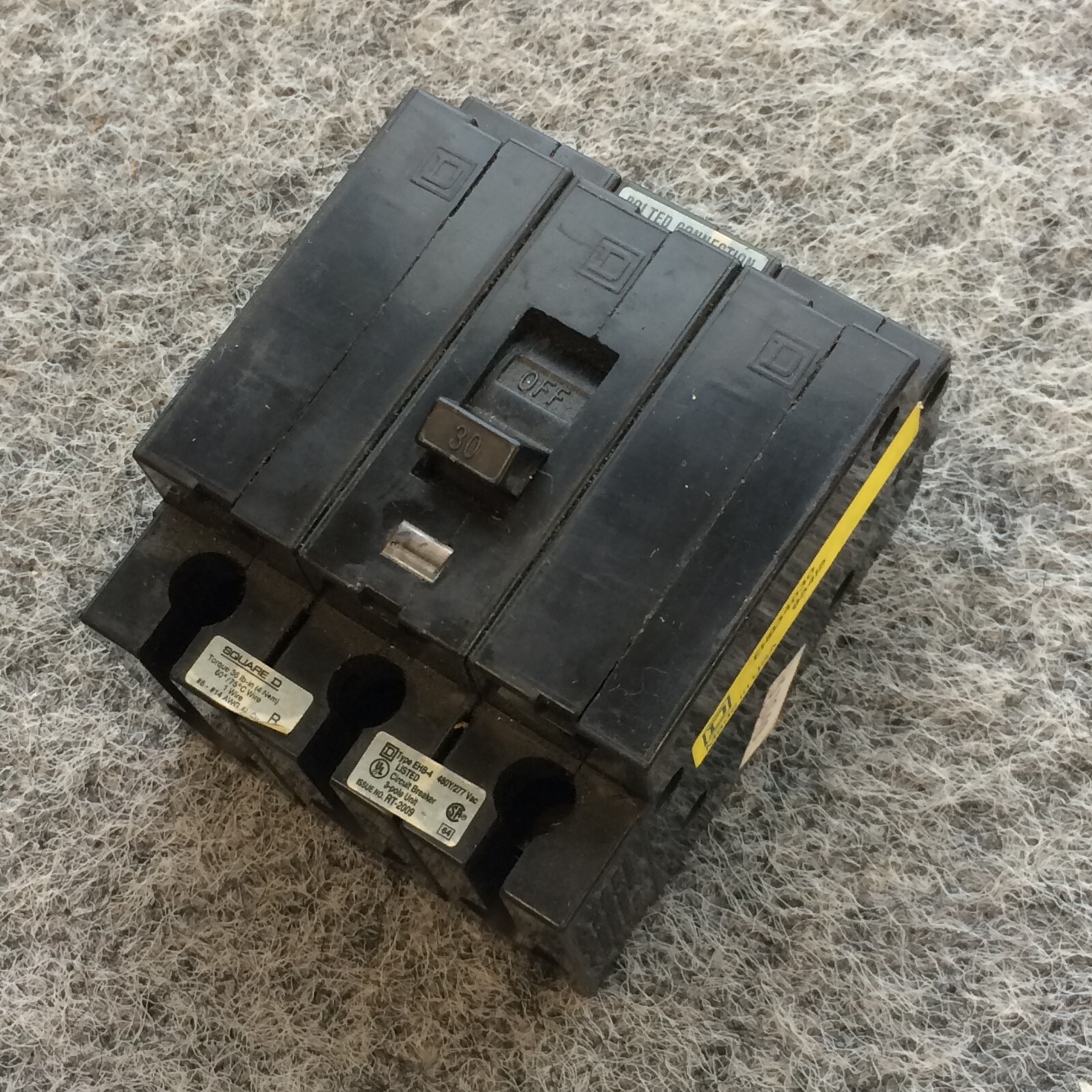 NOS Square D EHB34030 3 Pole Circuit Breaker 30 Amp *Ships Same Day*