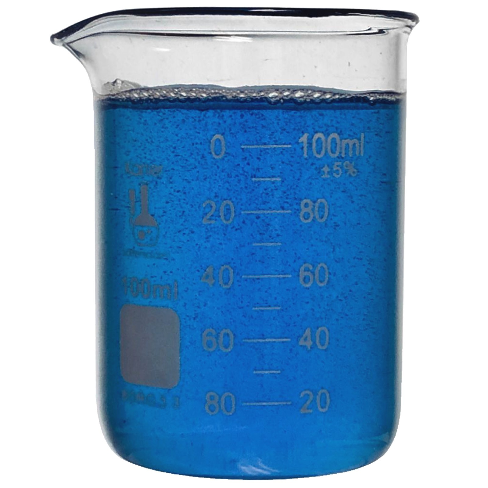 100ml Glass Beaker, Griffin Low Form, Graduated, Karter Sci 213D32 (Single)