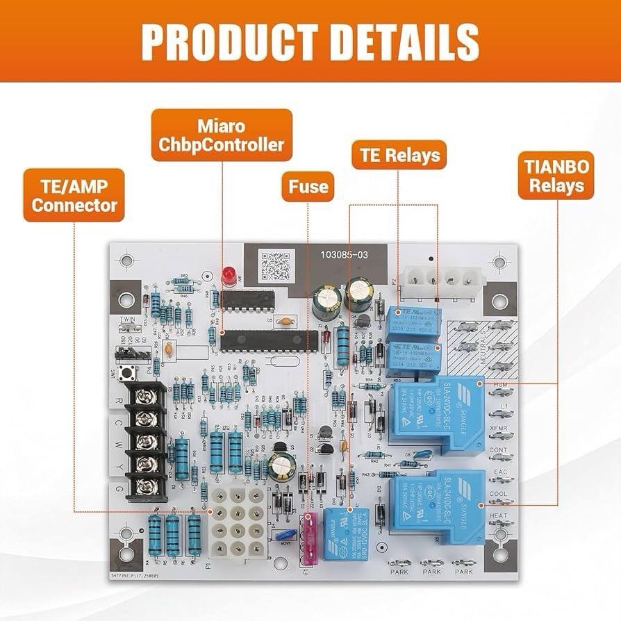 94W83 Ignition Control Board for Lennox 103085-02 103085-03 Furnace PSC