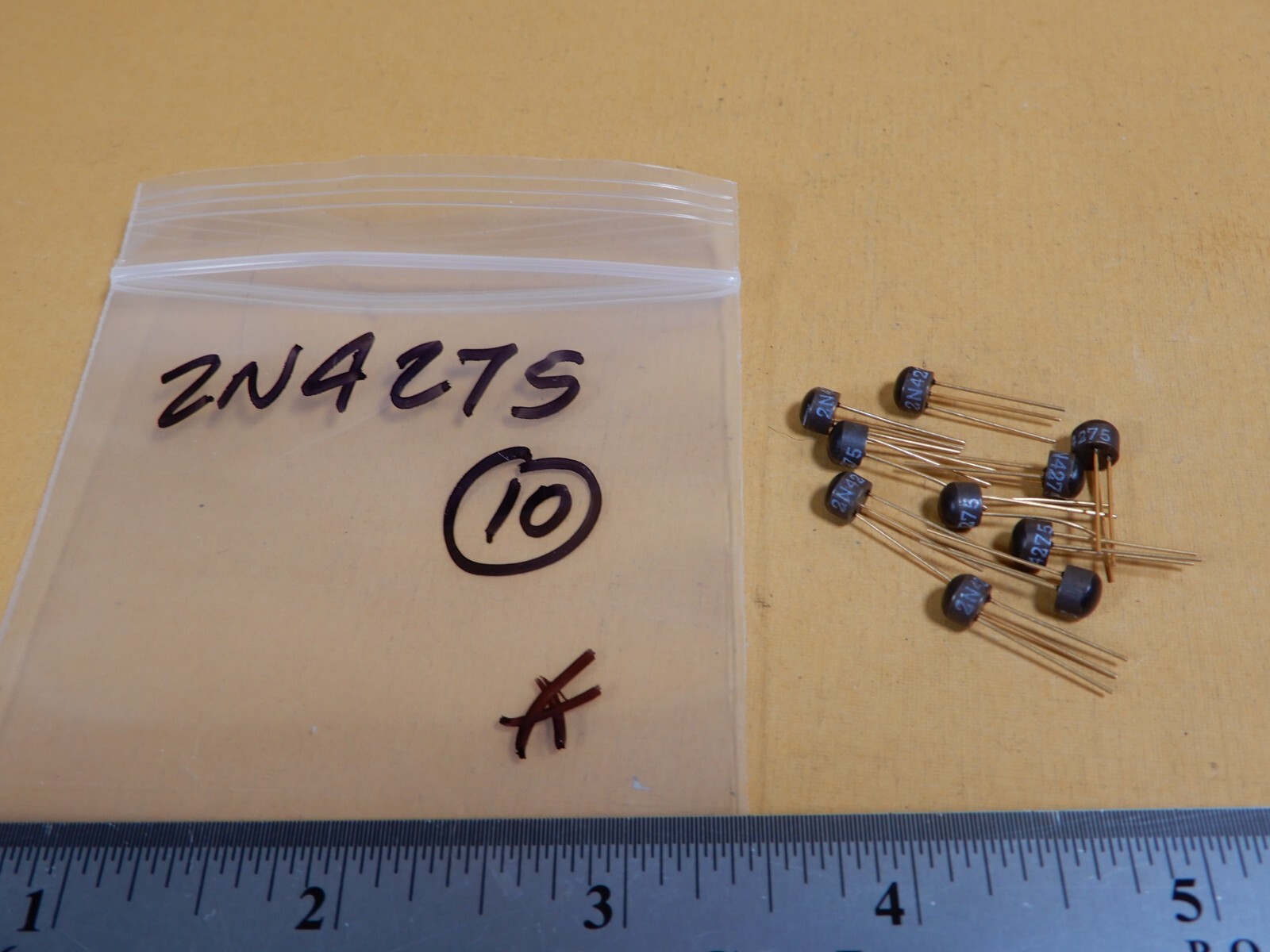 Unknown Brand Fairchild? 2N4275 Si NPN Glob Top Transistors Qty 10