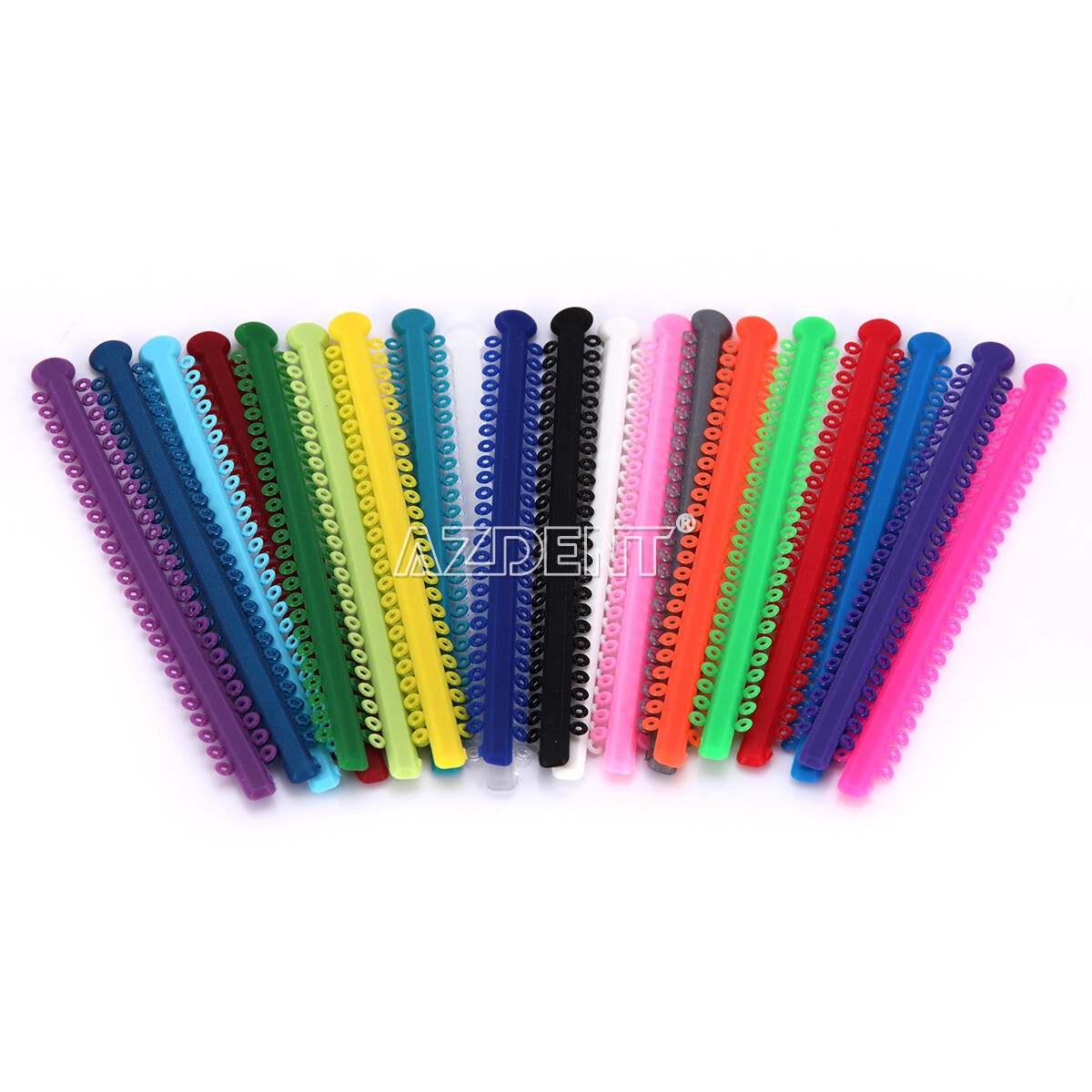 1000pcs AZDENT Dental Ortho Ligature Ties Elastic Rubber Bands for Brackets