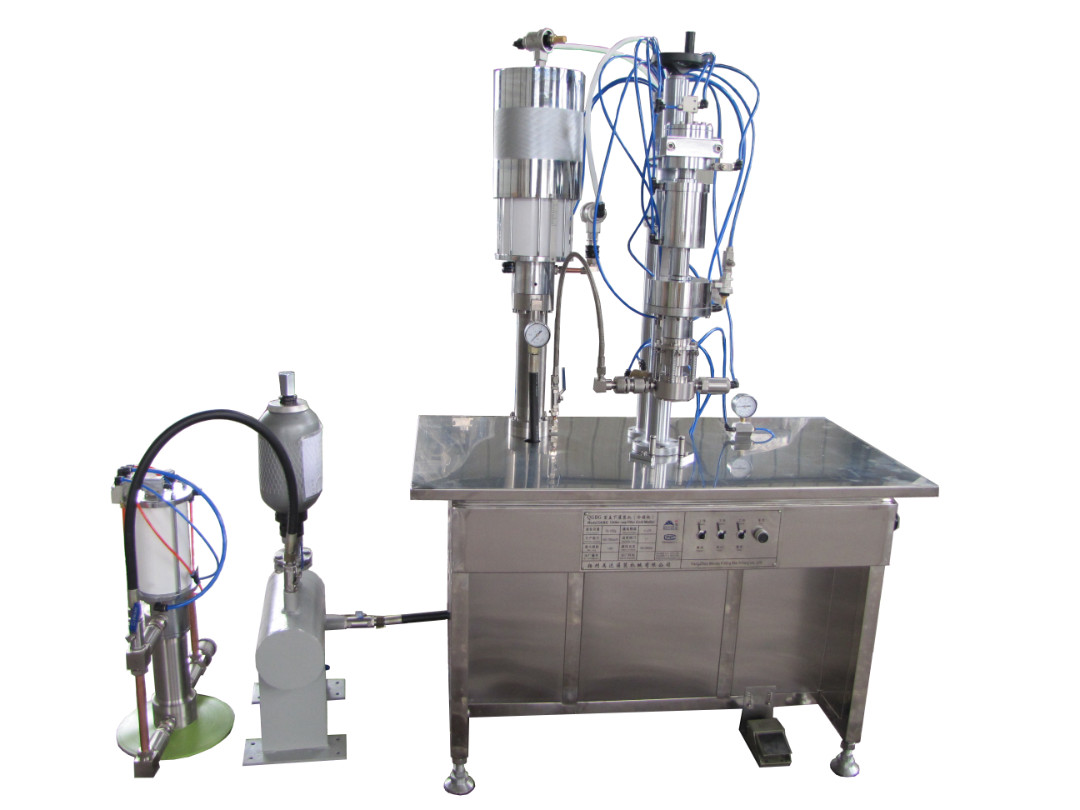 Under-cap Spray Aerosol Filling Machine 10-1000 ml 800-1000 BPH