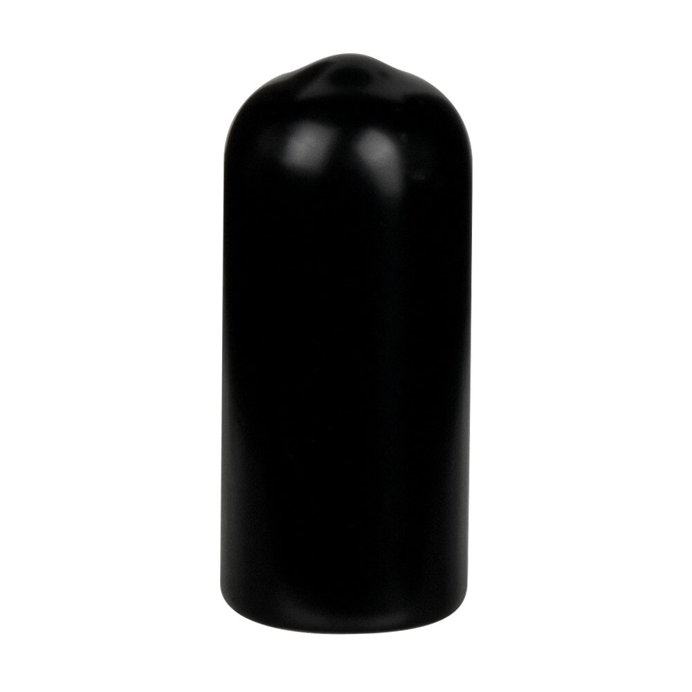 Black Vinyl Rubber Flexible Round Tube Tubing Pipe End Cover Caps