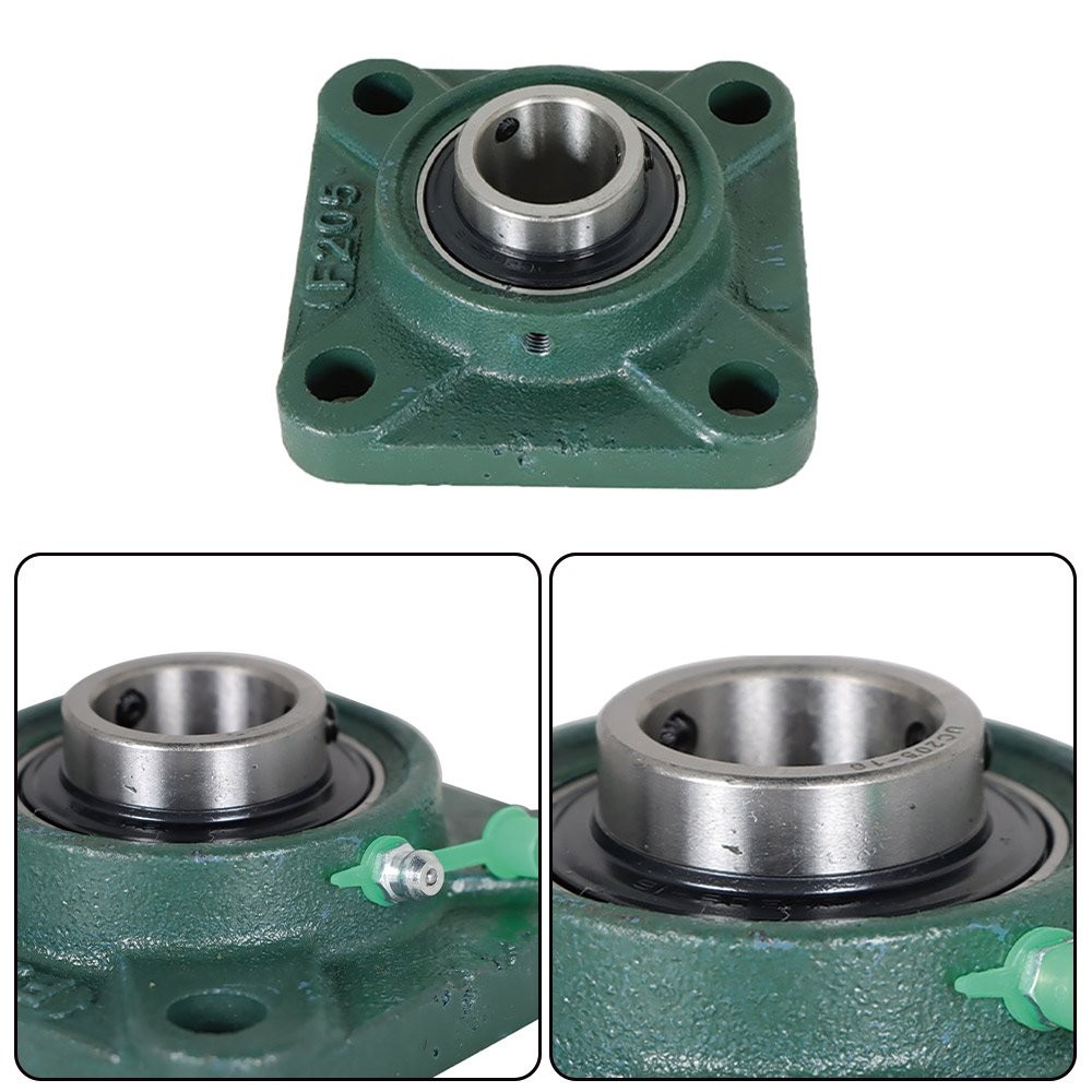 UCF205-16 Solid Base Pillow Block Flange Mounted Bearing 1″ Bore 4 Bolt 4 Pack