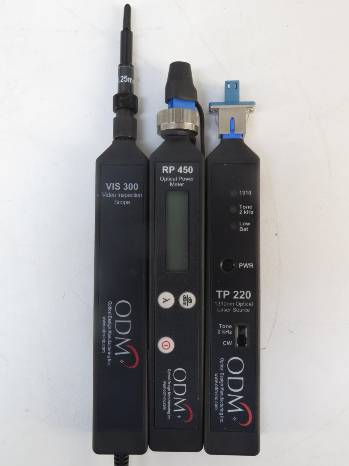 ODM VIS300M, RP450, TP220 SM Fiber Optic Test & Inspection Kit VIS300B RP450-02