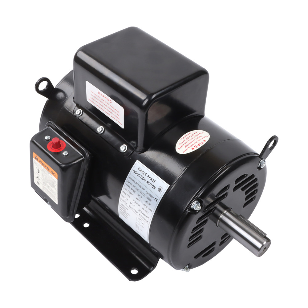 1Pack Single Phase Motor 5HP L1430T 208-230V 1725RPM 184T Frame 1-1/8″ Shaft